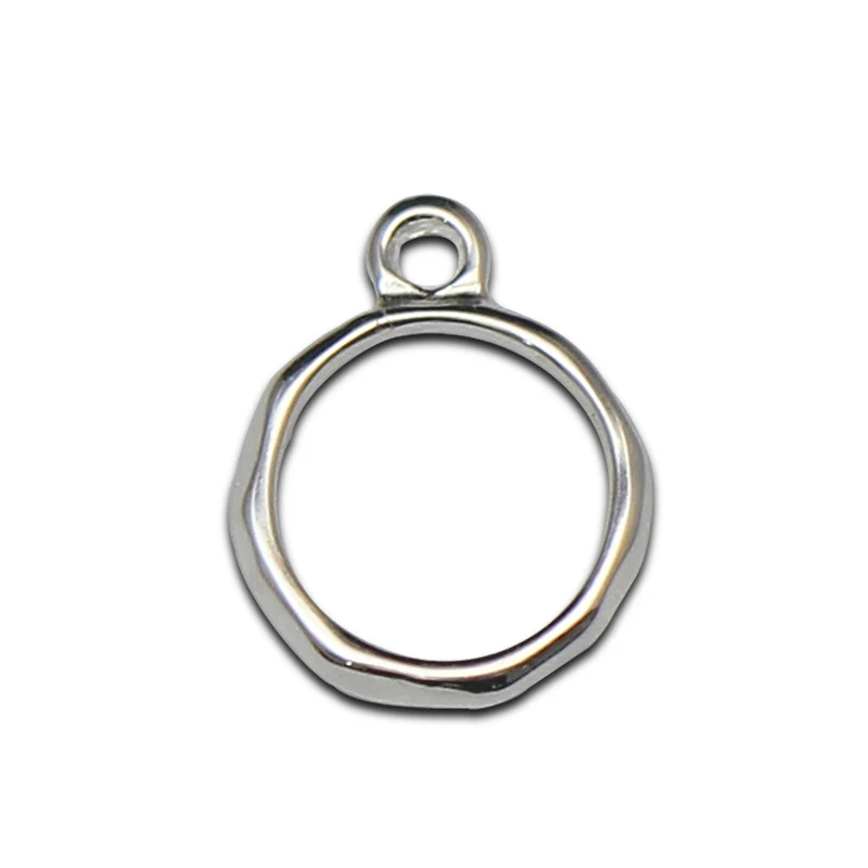 

Beadsnice 925 Sterling Silver Simple Circle Pendant Charm Diy Christmas Gift Personalized gift For Girlfriend ID 36306