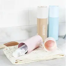 Дорожная чашка для зубной щетки портативный колпачок кисти Зубная коробка зубная щетка трубка Студенческая простая чашка для мытья рта пара чашка для полоскания рта