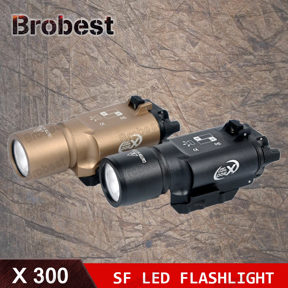 Tactical Weapon Light SF X300 Hunting Flashlight Airsoft Pistol Scout Light Constant / Momentary