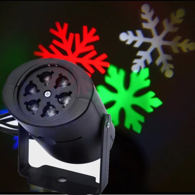 Mini Outdoor LED Laser Projector Stage Light Rotating Snow Lamp Garden Holiday moving pattern Spider Christmas
