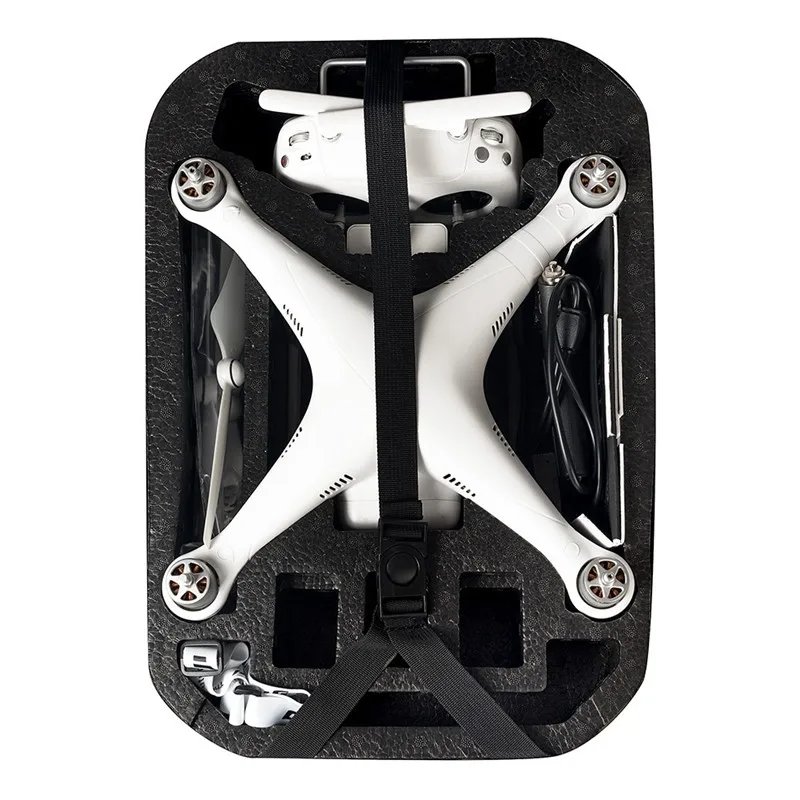 Phantom 3 Orignal Black Hard Shell Backpack Waterproof Sturdy Hardshell Carrying Case Bag For DJI FPV Drone Quadcopter