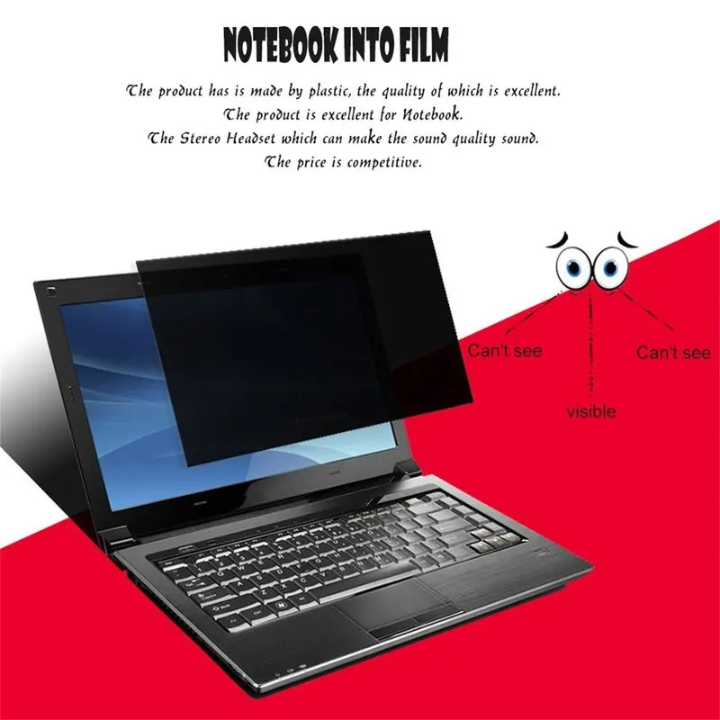 

Privacy Protective Film Anti Glare Laptop Screen Protector For 14 inch Widescreen(16:9) Computer Display Pad Monitor Notebook
