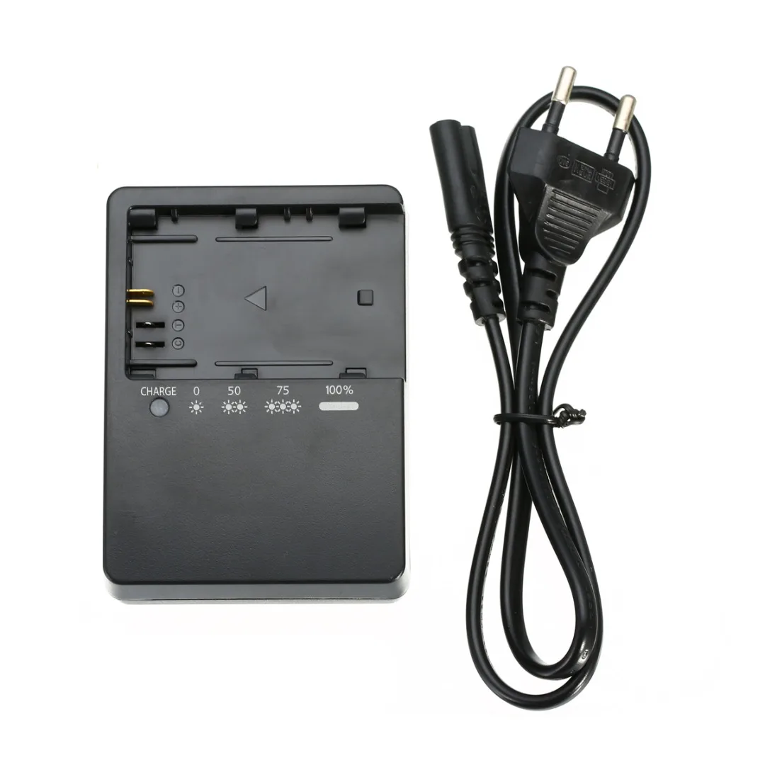Mayitr Professional LC-E6E Camera Battery Charger + Power Cable 60cm For Canon LP-E6 5D Mark II III 7D 5D2 5D3 7D 60D 6D