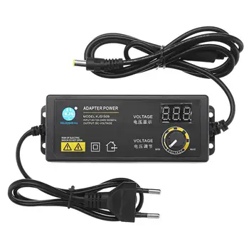 

EU US 60W 3-12V 5A Universal Power Adapter Adjustable Voltage Display Adjustable Power Supply LCD