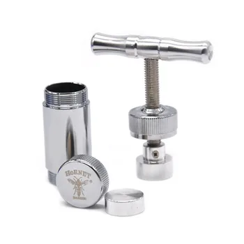 

1x Metal Aluminum Pollen Presser Compressor Press Herb grinder Tobacco Spice Grinder Crusher accessories