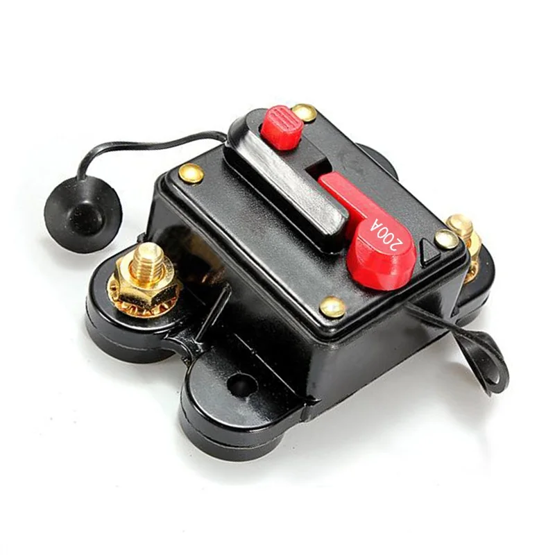 

NEW 200A AMP Circuit Breaker Car Marine Stereo Audio Inline Replace Fuse 12V-24V