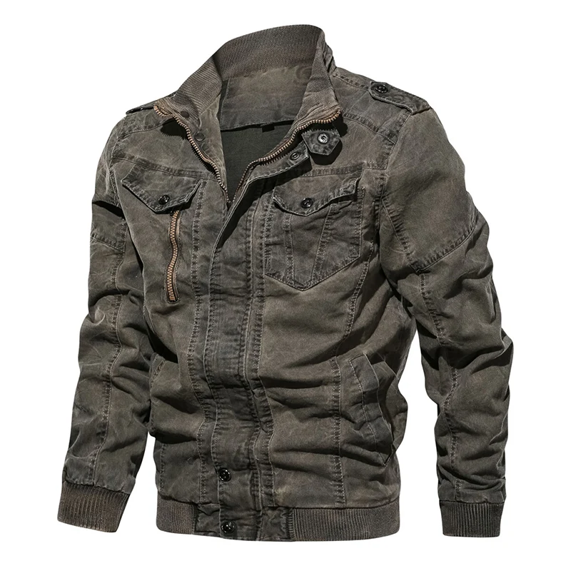 Refire gear Pilot винтажные джинсы, куртка для мужчин, весенняя куртка-бомбер ВВС, военные тактические куртки, повседневные джинсовые мотоциклетные пальто 6XL