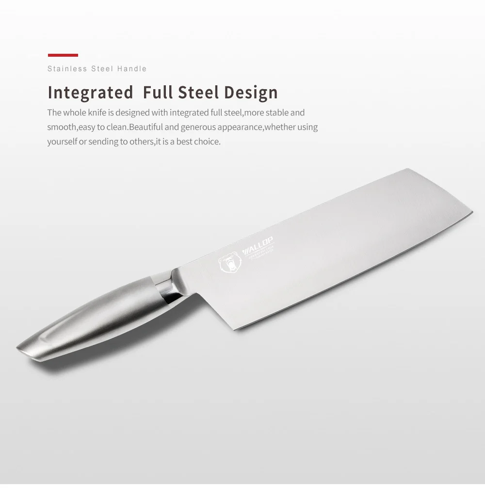 Wallop Japanese kitchen knife chef meat cleaver knife_14