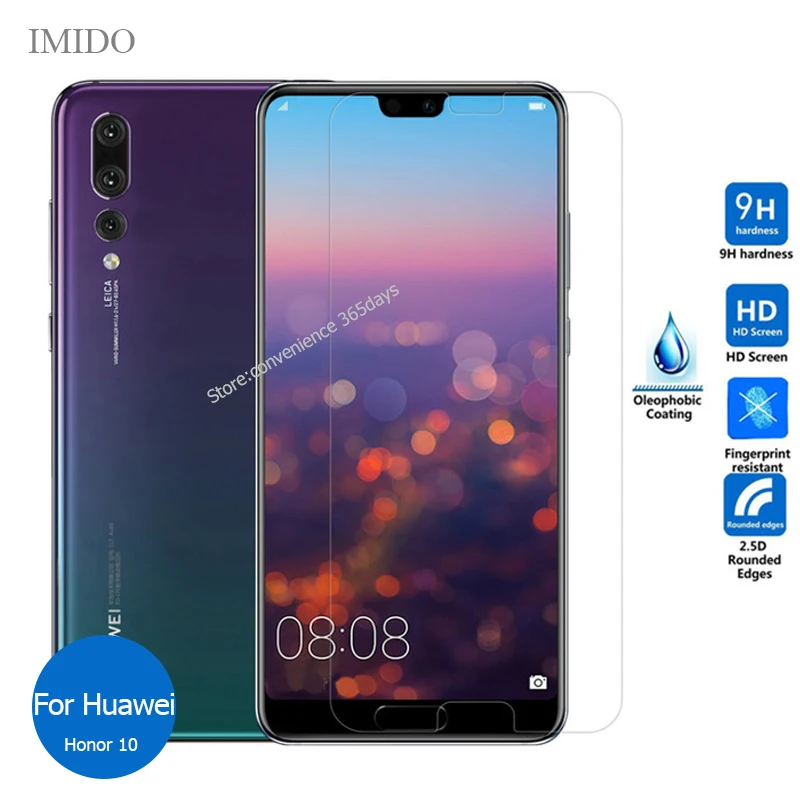 

2PCS For Huawei Honor 10 Tempered Glass Screen Protector 2.5 9h Safety Protective Film on Honor10 COL-L29 COL L29