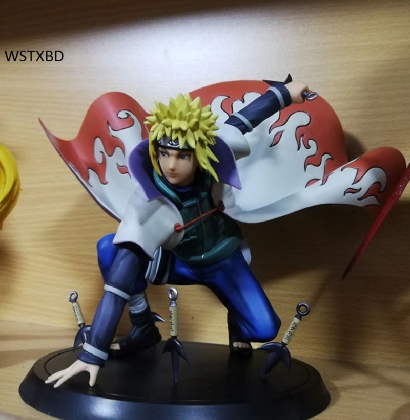 WSTXBD Original Naruto GEM 1/10 Scale Minato Namikaze PVC Figure Brinquedos Toys Figurals Dolls