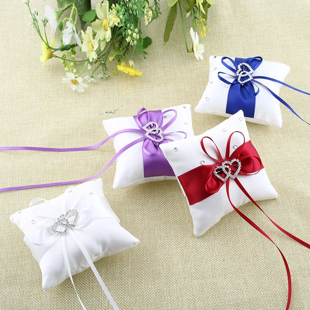 Aliexpress.com : Buy Wedding Ring Pillow Ribbon Bowknot
