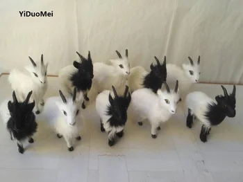 

about 13x12cm artificial sheep,one lot/10pcs, plastic&furs mixed coloured goats handicraft,home decoration gift a2430