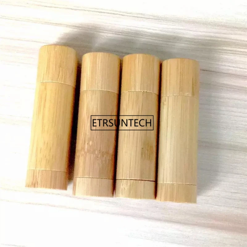 10/30/50pcs 5g Bamboo Empty Lip Gloss Container Lipstick Tube DIY Container 5ml Lip Balm TubesBamboo Lipstick Tube F2386