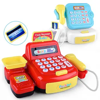 

Supermarket Cash Register Simulation Cash Register Children's Early Education Toy Baby Kids Pretend Play Educational Toys