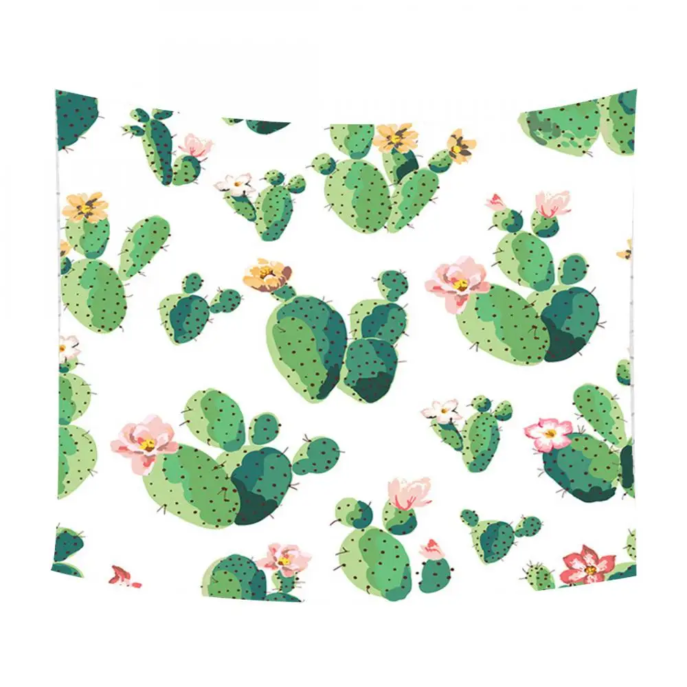 

Cactus Hanging Wall Tapestry Polyester Yoga Mat For Home Bedroom Decoration Camping Tent Travel Sleeping Pad Print Wall Tapestry