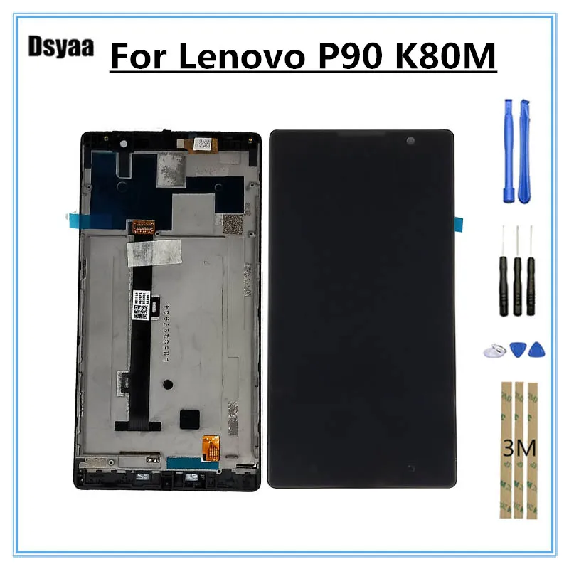 5 дюймов для Lenovo K80 K80M P90 ЖК-дисплей кодирующий преобразователь сенсорного экрана