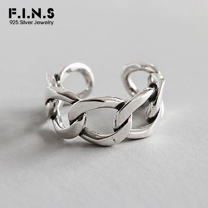 Женское кольцо из тайского серебра F.I.N.S классическое стерлингового 925 пробы со