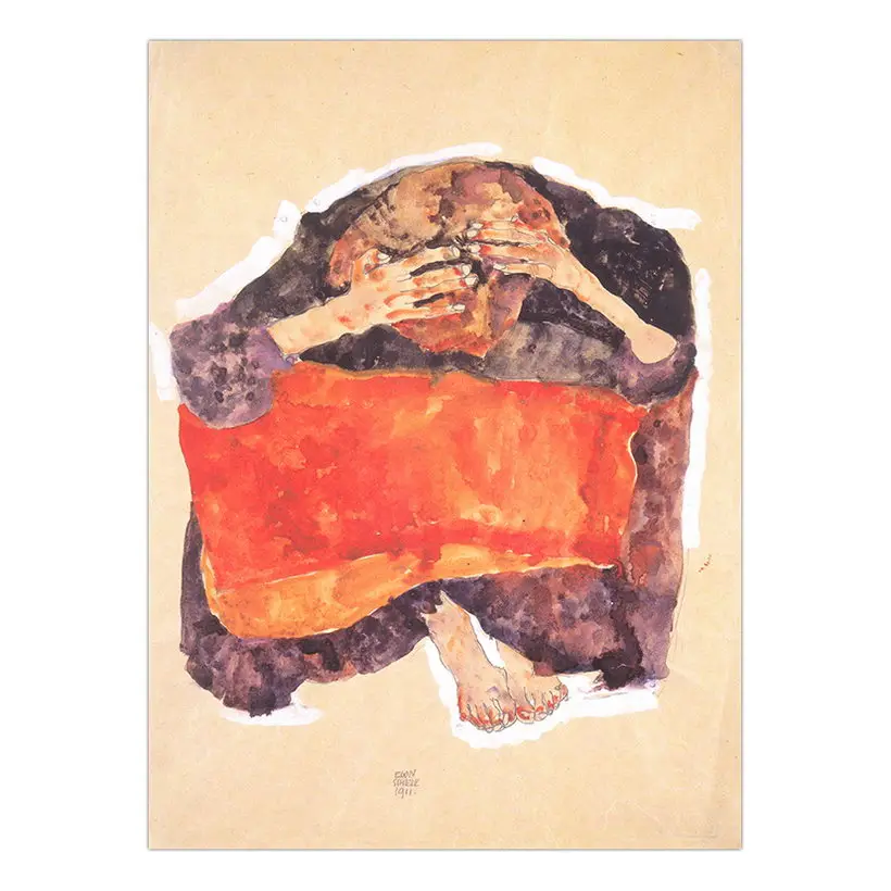 Vinsonloud украшение дома Принт Холст стены Искусство картина плакат маслом картины для гостиной австрийский Egon Schiele - Цвет: K05540