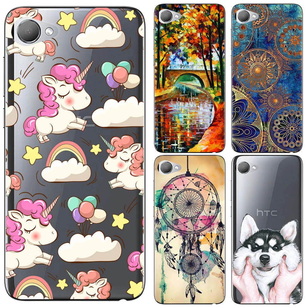telefon kilifi icin htc desire 12 desire 12 arti sevimli karikatur yuksek kaliteli boyali tpu silikon kapak yumusak kilif