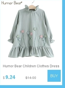 Humor Bear/новое летнее детское платье с летящими рукавами для девочек детское клетчатое платье с открытой спиной на бретелях для маленьких девочек одежда для детей