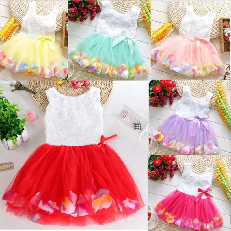 Girls Dress 2017 Summer Chiffon Party Dress Infant 1 Year