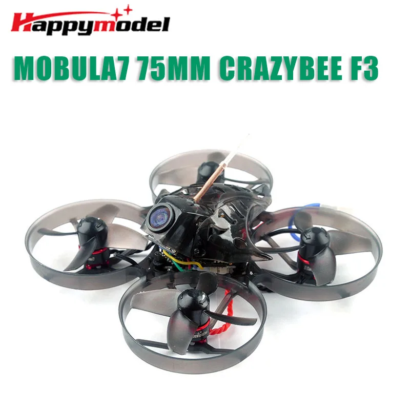 Happymodel Mobula7 V2 75 мм Whoop Crazybee F3 Pro OSD 2S FPV гоночный Дрон Квадрокоптер с обновлением BB2 ESC