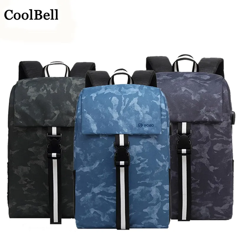 CoolBell новое зарядное устройство Usb Портативная сумка для Macbook Pro 15 retina 15,4 сумка для ноутбука 15,6 чехол для ноутбука 14 14,4 рюкзак