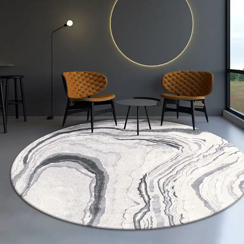 Nordic Round Carpet Livingroom Home Decor Rug Thick Bedroom Carpet Livingroom Home Decor Round Rug