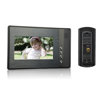 

(1 set) 7 Inch Colorized Screen Intercom Phone 1 to 1 Video Door Phone System Door access Control Night Version Camera Talkback