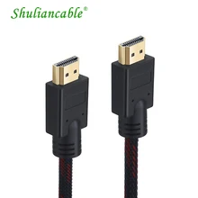 Shuliancable High speed HDMI CABLE adapter 1080p 3D for Apple TV PS3 HD LCD laptop projector computer cable 1m~5m 10m 15m 20m 25