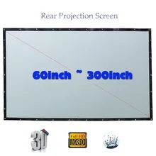 Yovanxer HD Rear Projection Screen Special Soft PVC for Any Projector Home Theater Outdoor screens 16:9/4:3 optional