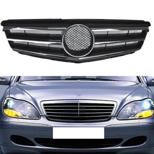 Для Benz W220 S280 S350 S500 S600 2003-2005 Rofit вентиляционное отверстие Передняя решетка черная