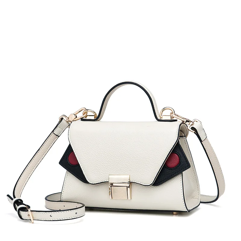 

2017 new fall and layer of leather multifunction small portable Shoulder Messenger Bag Leather Handbag