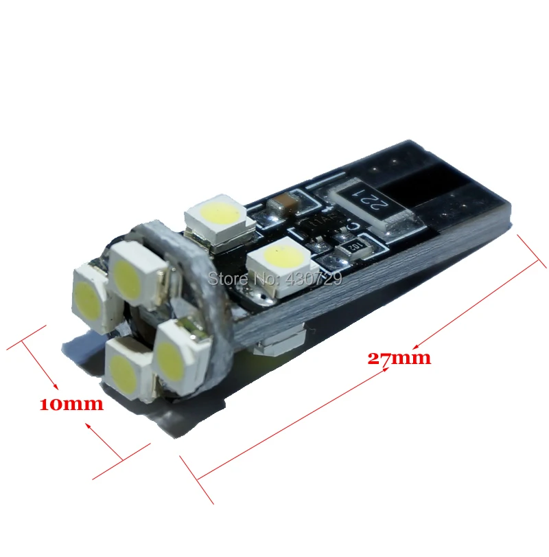 200X Автомобильный свет T10 ксеноновые лампы Белый 8 SMD светодиодный 3528 без ошибок OBC 194 168 W5w 8smd лампа для интерьера автомобильные Габаритные фонари