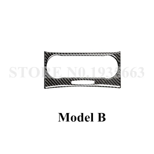 Для Benz C Class W204 S204 консоль из углеродного волокна кондиционер рамка крышка 2010-2013 1 шт - Название цвета: B