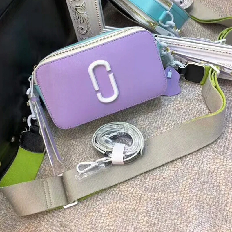 

High-quality Designer Brand Female Shoulder Bag 2019 Fashion Color Wide Crossbody Bag For Women Zipper Small Bag Messenger Bag