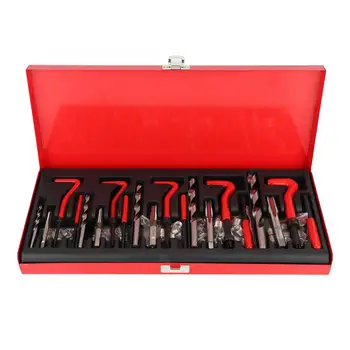 

131 Pcs Thread Repair Tool Kit Restore Damaged Threads Fit for M5 M6 M8 M10 M12