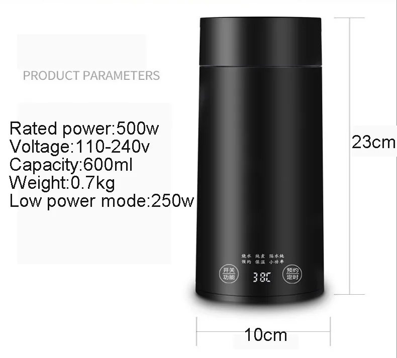 DMWD Портативный Электрический мини-чайник горячей воды тепловое Отопление котел дорожный чайник чашка молока нагреватель тушить кашеварка