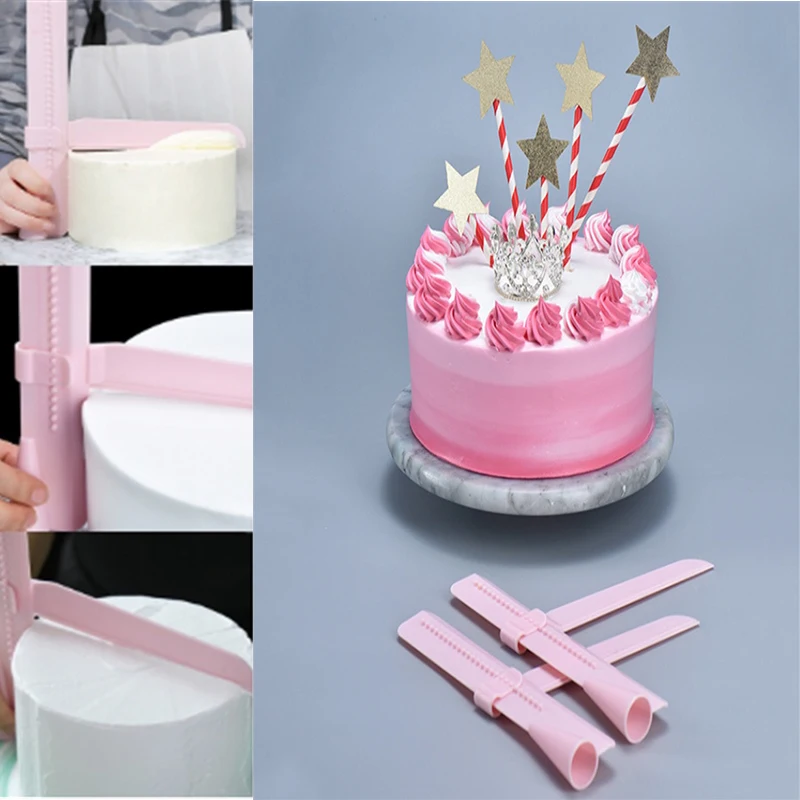 

Creative DIY adjustable height plastic cake bread tart spatula