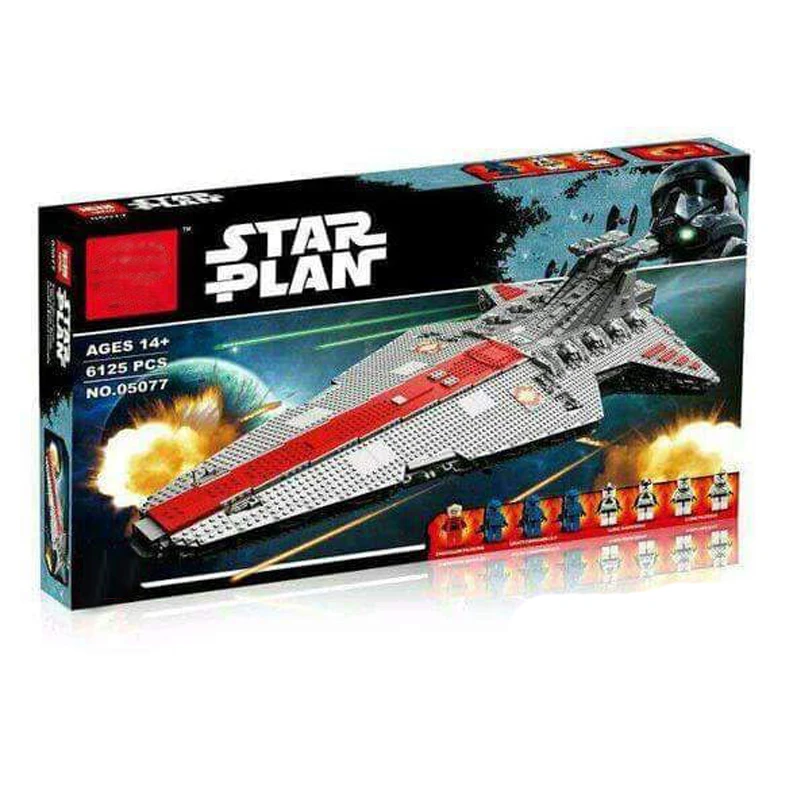 

2017 LEPIN Star Wars Model Building Kit Figure Blocks Bricks 6125Pcs UCS Venator Star Destroyer Toy For Children Compatible With