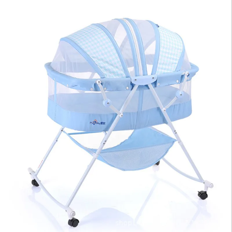 New Multifunction Convertible Baby Cribs Bassinet Bed Folding