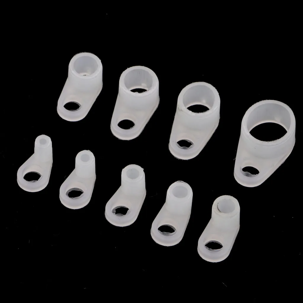 MagiDeal 9 pcs New Replacement Fishing Rod Guides ABS Plastic Eye Ring DIY Accessories for Rod Building Repair Fishing Tools