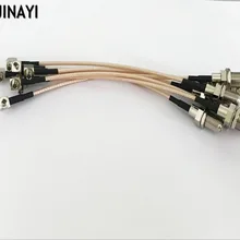 10 шт./лот RG316 TS-9 TS9 под прямым углом F Женский адаптер Соединительный кабель 15 см 6"
