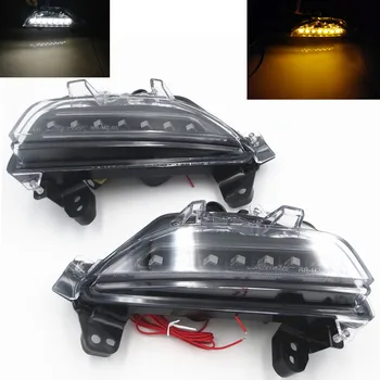 

CYAN SOIL BAY Smoked Revier Switchback LED Daytime Running Light/Turn Signal 14-15 For Mazda3