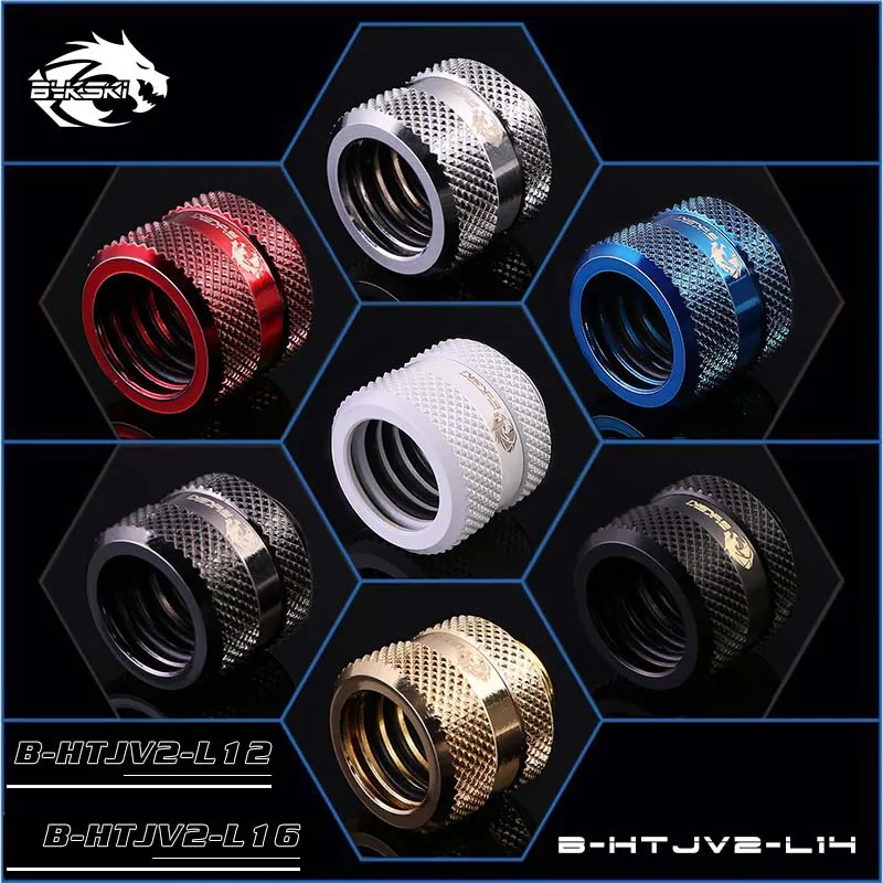Bykski B-HTJV2-L12 B-HTJV2-L14 жесткая трубчатая арматура для OD12mm/14mm/16mm Цвет G1/4 ''быстрый