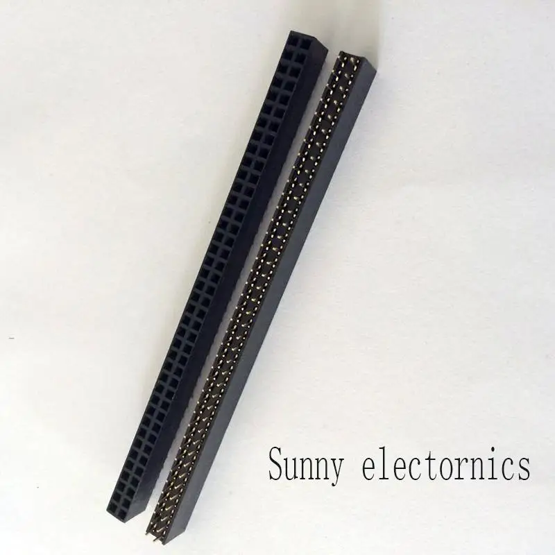 

5pcs Pitch 2.54mm 2x40 Pin Female Double Row Pin Header Strip