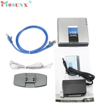 Разблокированный PAP2T-NA SIP voip-телефон адаптер 2 Порты и разъёмы интернет-телефон адаптер для розеток американского стандарта SWTG_KXL0223