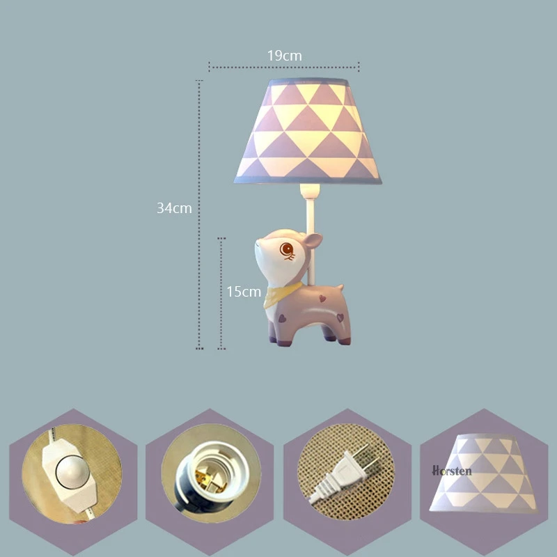 Creative Cute Deer LED Table Lamp Home Decoration Dimmable Mini Desk Table Light Bedroom Bedside Lamp For Baby Kids Room Birthday Gift (7)