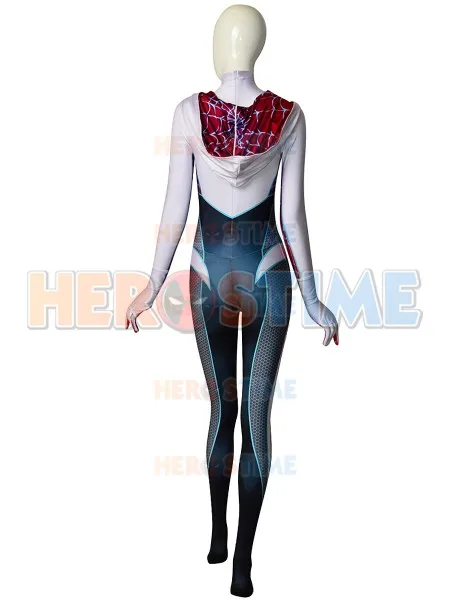 Костюм Gwen Stacy с 3D принтом косплей костюм Spndex без маски для женщин/леди/на