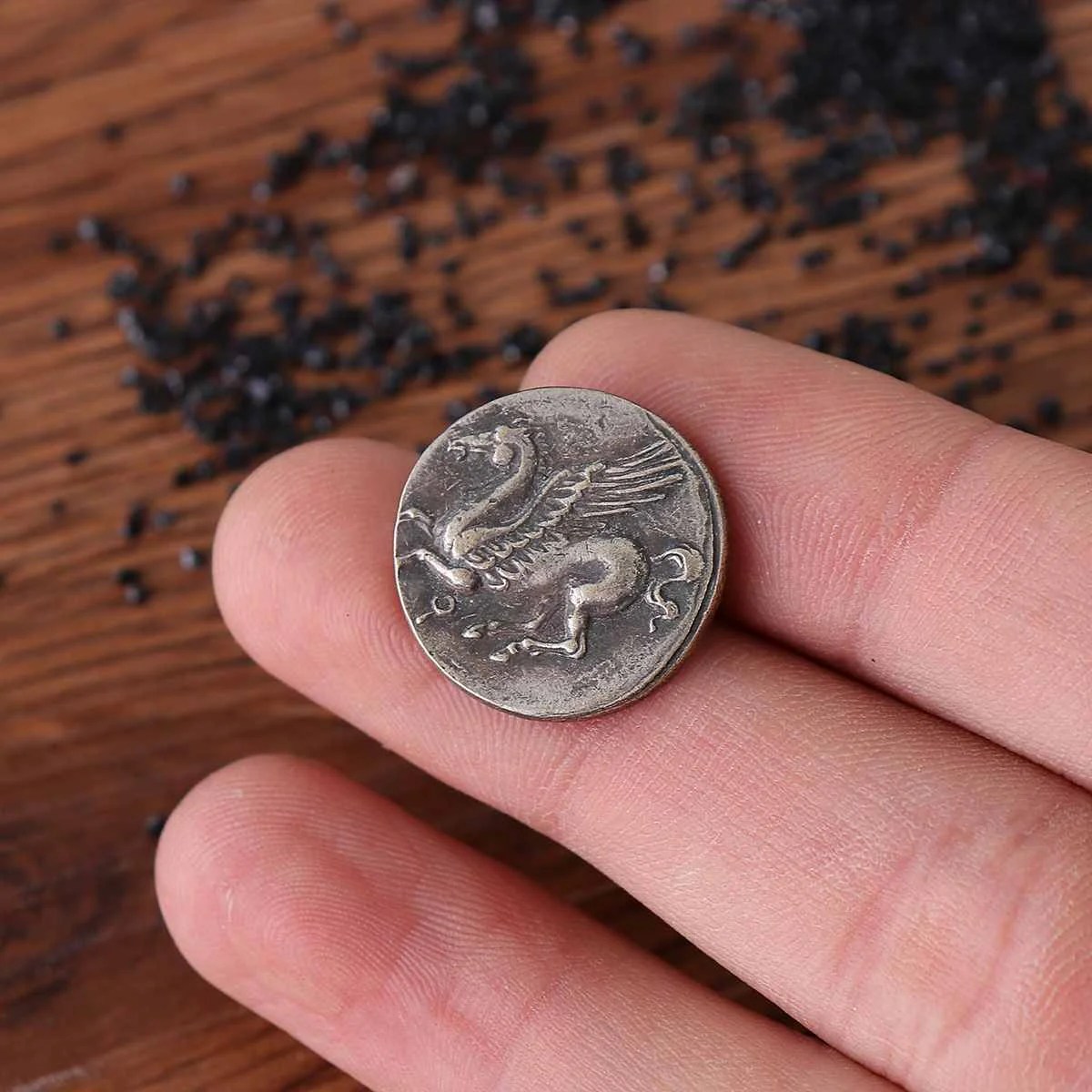 Редкий старинный греческий коллекционный памятный монета-415 Tetradrachm античное покрытие металлом медальоны Коллекционные Значки